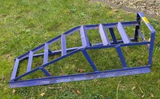 Halfords Heavy Duty Car Ramps 2 Ton Metal Stands Pair 7 Rungs (1 Ton each)