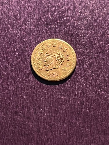 1854 california fractional - 1854,