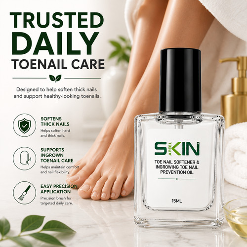 Toe nail softener softens - toe,