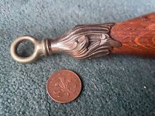Toilet cistern pull  Blinds light servants c1920 Oak Wood brass Rococo Nouveau