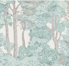 Woodland Trees Green Forest Wallpaper Easy Tranquil Graham Brown 115624