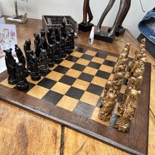 Large Chinese Resin Chess Set