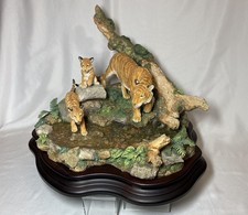 After The Rains Tiger & Cubs Sculpture Keith Sherwin Country Artists Limited Ed