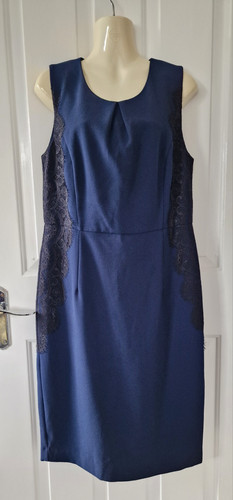 Navy blue sleevless - , dress