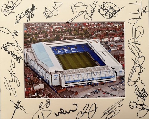 Signed everton 2008 autograph - signed,