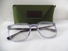 Barbour 06 Translucent Violet/Tartan Square Eye Glasses & Case/Cloth 53 21 145