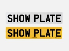 Show Plates - Front & Rear