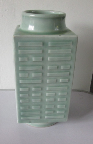 Chinese celadon glazed trigram - celadon,