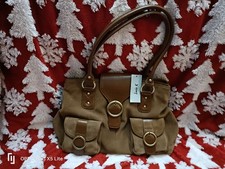Lucie K Hand Bag Brown Suede