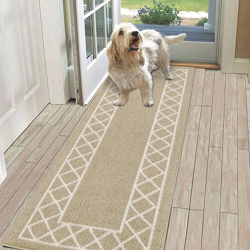 Beige runner rug for - runner, hallway