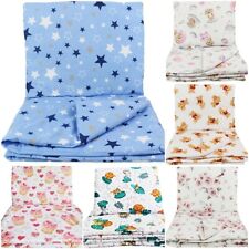 3 pc BEDDING SET for 70x140 COT BED PILLOWCASE DUVET COVER FITTED SHEET NURSERY