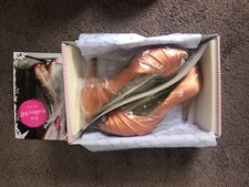 Rainbow brand shoes rose gold kitten heels prom wedding shoes 