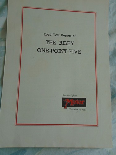 Riley one point five motor - riley,