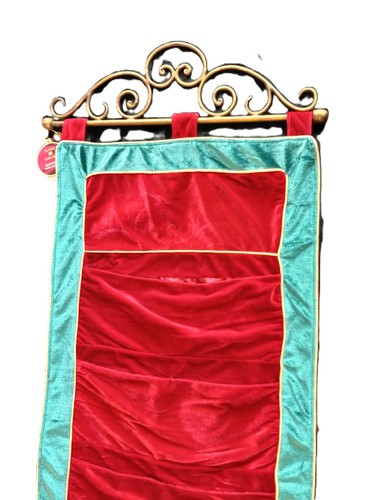 Christmas red velvet wall door - velvet,
