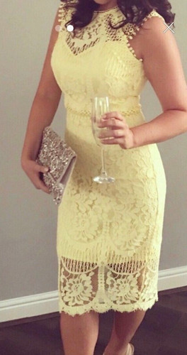 Lipsy vip yellow - lipsy, lace