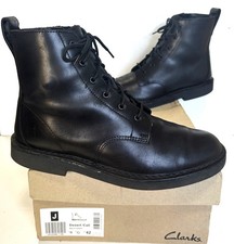 Mens CLARKS Desert Cali Black