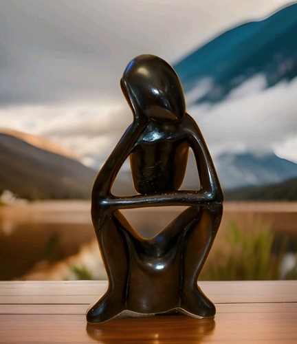 Wooden ebony abstract - ebony,