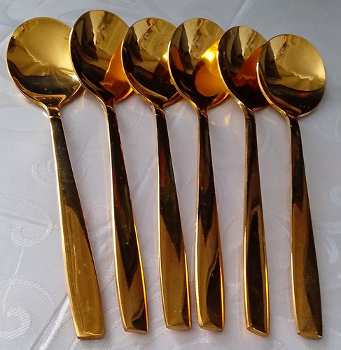 Bergner 6pc gold stainless - bergner,