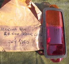 NOS RH rear lamp lens for