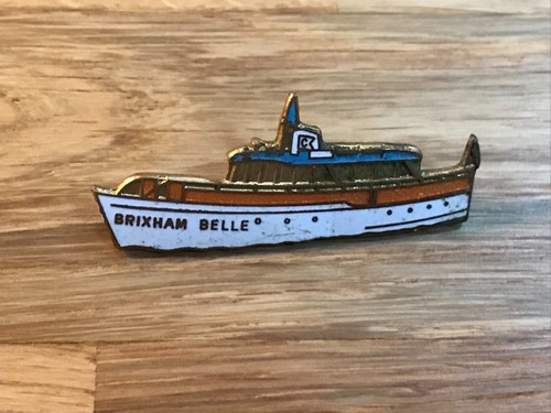 Nice old enamel badge - nice, ship