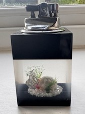 Vintage Mid Century Japanese Acrylic Table Lighter Retro