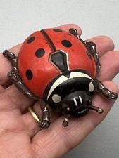 Antique Vintage German Friction Ladybird Tin Toy