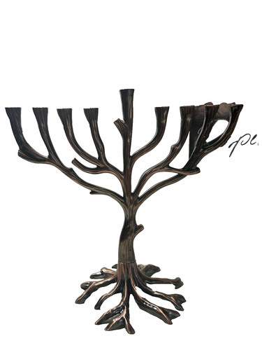 Menorah large tree of life - 10",