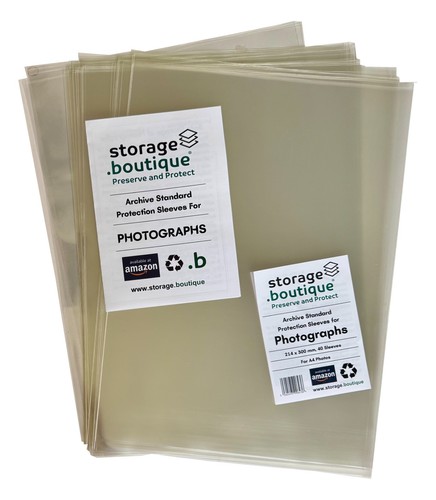 Photograph protection sleeves - photograph,