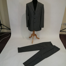 Balmain Suit 2 Piece Jacket 40 Long & Trousers 36/32 Grey (#H1/28)