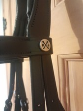 Extra Full Black Dressage Bridle 