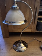 Art Deco Hydrofoil Chrome Lamp Edwardian Style Swan Neck Light Country House