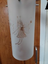 Tinkerbell Pendant Ceiling Cylinder Frosted Glass Lampshade