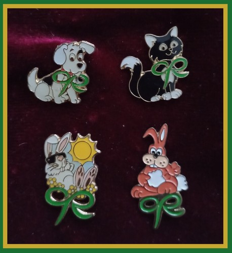 Cancer research vintage pin - research,