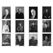 Portrait Poster of Most Important  Political People of The 20th Century Print
