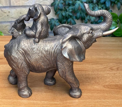 Elephant family ornament - elephant,
