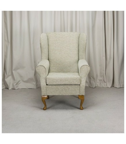 High wing back fireside chair - back,