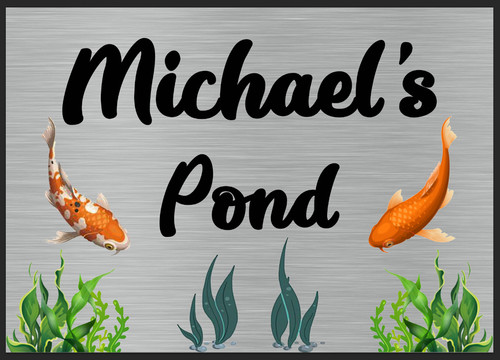 Personalised pond sign - , koi