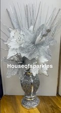 Crushed diamond silver mosaic - silver,