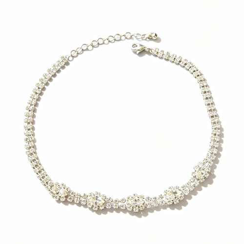Silver tone white - silver,