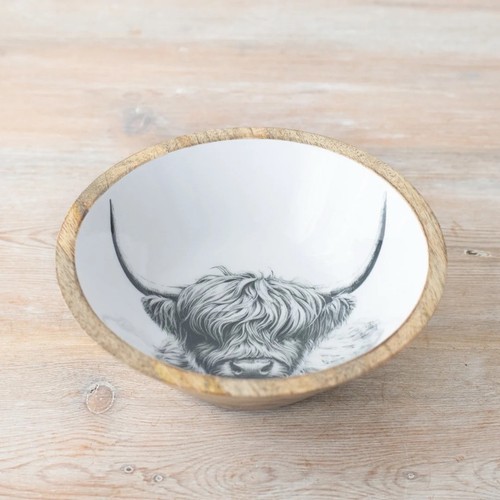 Highland cow print bowl - highland,