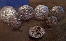 STERLING Silver 1'' & 1-1/2"