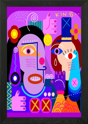 Cubism abstract face - abstract,