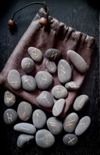 Stone runes with faux - runes,