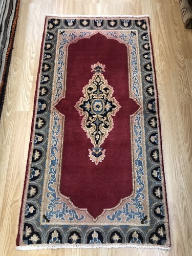 Old handmade persian wool - wool, rug
