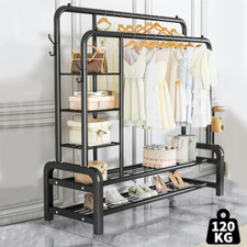 Heavy duty clothes rail 120kg - heavy,
