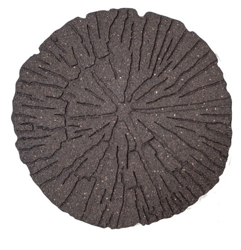 Cracked log stepping stone - cracked,