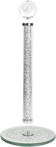 Crushed diamond silver crystal - silver,