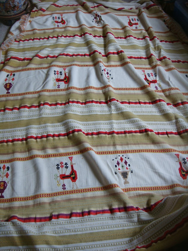 Vintage aztec wool cotton - aztec,