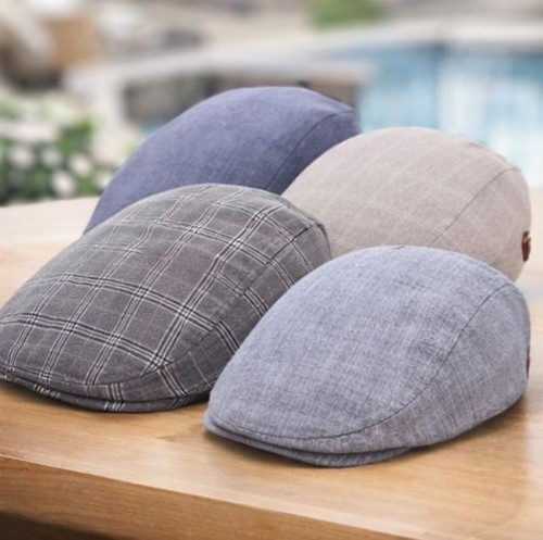 Men cotton flat cap summer - cotton,
