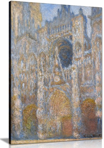 Rouen cathedral framed canvas - framed,